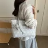 Bolso Tote de Hombro con Colgante de Estrella Estampada de Gran Capacidad para Mujer, Estilo Retro Simple Casual, Estilo Francés, 2026