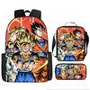 Mochila Nueva de Anime de Dibujos Animados de Dragon Ball de Amazon para Estudiantes de Primaria y Secundaria, Bolsa Escolar, Bandolera, Estuche para Lápices, Set de Tres Piezas