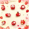 Accesorios de Arte para Uñas de Dibujos Animados de Manzana Roja Uñas Portátiles para Niños Pinzas para el Cabello Pendientes Hechos a Mano DIY Árbol Accesorios para Dedos Descompresión Cruz