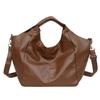 Bolso informal de gran capacidad con parte superior suave y diseño cruzado para mujer, nuevo estilo 2024, bolso bandolera versátil y popular para uso diario.