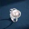 Collar de Perlas de Simulación para Mujer Cadena de Clavícula con Cuentas de Concha Sintética para Adultos Mayores Regalo del Día de la Madre Temperamento Colgante de Flor con Diamantes Completos