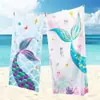 Toalla de baño infantil de microfibra con estampado de dibujos animados, fabricantes transfronterizos de toallas de playa de Amazon, toalla absorbente de secado rápido para natación