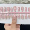 Comercio Exterior Transfronterizo Tamaño Completo 30 Piezas Sin Lima, Sin Doblar, Pegatinas de Uñas Sin Rastro, Puntas de Uñas Estilo Francés Removibles