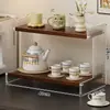 Soporte para Taza de Agua de Escritorio Hogareño Estante de Almacenamiento de Tazas de Té de Múltiples Capas Gabinete de Comedor Encimera Organizador de Tazas de Café Estante de Almacenamiento