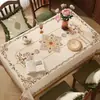 Mantel de lujo retro francés de alta gama 2025, impermeable, a prueba de aceite, lavable, resistente al calor, tapete para mesa, protector de escritorio