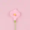 Tejido de punto de cruz simulación flor tejida a mano Lirio de Calas tejido ganchillo hilo flor Regalo para el Día de San Valentín Día del Maestro
