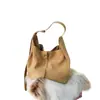 Bolso de Hombro para Mujer de Cuero Nobuk, Bolso Retro para Viajes Diarios, Bolso de Cuero Genuino para Mujer, Bolso Tote de Diseño de Nicho, Bolso Versátil para Mujer 2025
