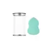 Cilindro de Aluminio Antióxido Caja de Boca de Caballo Gota de Agua Calabaza Corte Diagonal Esponja para Polvos de Maquillaje Huevo de Belleza No Látex Húmedo y Seco