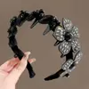 Elegante diadema de cuadros de lunares para mujer, diadema de corona alta para lavarse la cara, diadema para uso diario con dientes, accesorio para el cabello