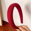 Faixa de cabelo de esponja rosa retrô topo craniano Mola de Top Outono Primavera Novo Popular Online All-match Out wide-brimmed headband acessórios de cabelo