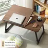 Mesa de cabeceira com altura ajustável, suporte para laptop, mesa para bay window de quarto, mesa preguiçosa para cama de uso doméstico, mesa para dormitório estudantil