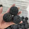 Bolas de Pedra Vulcânica Pretas em Estoque, Material Filtrante Poroso e Respirável para Purificação de Água para Paisagismo de Aquário e Substrato para Suculentas, 5cm