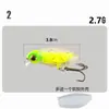 [Ninfas Sándwich de Caparazón Blando] Cebo de Insecto Japonés Micro Cebo Cebo Falso Lápiz Flotante Mino Boca de Caballo Mudo Verde Ligeramente