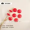 Accesorios para Joyería DIY Ábaco Cuentas Espaciadoras Bicolores Accesorios Coloridos Hechos a Mano Zapatos y Sombreros Cadena para Teléfono Móvil Cuentas Sueltas Accesorios Acrílicos