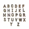 Cuentas Espaciadoras de Aleación de 10 mm de Colores con Goteo de Aceite, 26 Letras, Cadena para Teléfono Móvil, Colgante con Cuentas, Pulsera, Collar Hecho a Mano para DIY