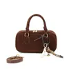 Bolsa Boston Feminina, Simples de Outono 2026 Novo Modelo, Bolsa de Mão Estilosa Bowling, Bolsa de Ombro Único Transversal