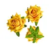 Cabeza de Flor de Rosa de Terciopelo Mini de 7 cm, Cabeza de Flor Artificial con Tacto Real, Cabeza de Flor de Terciopelo para Decoración del Hogar y Fondo de Boda
