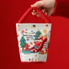 Navidad Nuevo Creativo Bolsita de Terciopelo de Manzana Portátil Bolsa de Regalo de Navidad Caja de Regalo de Manzana Nochebuena Regalos de Navidad