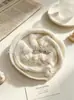 Gomas Elásticas para el Cabello de Alta Elasticidad para Mujer, Scrunchies de Lana Rayados de Gama Alta para Otoño e Invierno, Tamaño Grande, Suministro al por Mayor, Directo del Fabricante