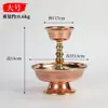 Artesanato Nepalesa Estilo Xizang Cobre Vermelho Artesanal Copo Ritual para Oferta de Água, Ornamento de Decoração para Casa, Disponível em Vários Tamanhos