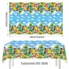 Accesorios de decoración de fiesta temáticos de Pokémon, superventas transfronterizos, platos de papel, vasos de papel, servilletas de papel, manteles, artículos para fiestas