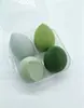 Directo del fabricante: cuatro esponjas de belleza grandes absorbentes de agua sin látex en caja, forma de gota de agua, corte angular, poliuretano hidrofílico