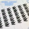Pestañas superiores de cachorro pequeñas con tallos finos, naturalmente realistas y largas, pestañas postizas estilo ojo de perro, libro de pestañas de maquillaje natural estilo manga
