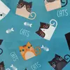 Fábrica de Jiaxing Tela Oxford Recubierta Estampada Gato de la Suerte Gato Tela para Maletas Bolsa de Compras Cesta de Almacenamiento Tela
