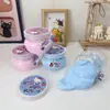 Nuevo Set Divertido de Arcilla DIY Oficial de Hello Kitty para Niños, Gel de Burbujas para Aliviar el Estrés, Set de Arcilla de Colores Slime Famoso en Internet