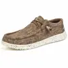 Mocasines sin cordones de estilo similar a la marca para hombre y mujer, Zapatos casuales de lona, Plantillas de corcho de alta elasticidad, Mocasines de venta caliente transfronteriza