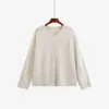 Cardigan Tricot Casual Gola Redonda Feminino Plus Size Feminino Estilo Outono 2026 Meninas Cheinhas Simples Solto Manga Raglan Jaqueta 25159