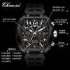 Luz de la Mañana Reloj Barril con Forma de Barril para Hombre Doble Pantalla Deportivo Resistente al Agua Esfera Grande Multifunción Reloj Electrónico Reloj para Hombre Transfronterizo
