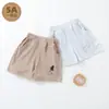 Pantalones Cortos Antibacterianos de 5A para Bebé Verano Algodón Fino Copo de Nieve Transpirables Pantalones Deportivos Casuales para Niños y Niñas Pantalones de Verano