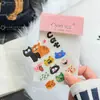Gato Maluco Estilo Coreano Adesivos de Gelatina Ins Alto Valor DIY Decoração de Celular Pequeno Animal Bolsa Adesivos de Flores