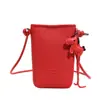 Bolsa Pequeña Nueva de Cuero Suave con Patrón de Lichi para Mujer 2026, Bolso de Teléfono a la Moda y Elegante para Debajo del Brazo, Bolso Cruzado Sencillo de Verano