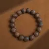 Grânulos de Oração de Madeira Fragrante de Alta Qualidade Pulseira de Múltiplos Círculos para Homens e Mulheres Contas Budistas Joias Culturais Estilo Étnico Fino
