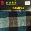 Tecido Lã Tricô Jacquard Xadrez Lã de Cordeiro Outono Inverno Casaco Feito à Mão Roupas Manta Elástica Tecido Fleece Polar