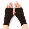 Guantes Triangulares Cortos G295 Nuevos Mangas de Lana Tejidas Sin Dedos para Otoño e Invierno para Hombres y Mujeres Calentadores de Brazos para Escribir