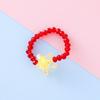 Anillo de Cuentas Adorno para el Pulgar para Niños con Elástico Ajustable Color Caramelo Estrella Lindo Adornos de Mano Venta al por Mayor en Stock