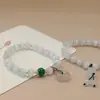 Pulsera de Ópalo nuevo estilo chino elegante estilo nacional pulsera de moda flor de loto hebilla de seguridad pulsera de estilo literario versátil venta al por mayor