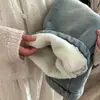 Calças Infantis com Forro de Fleece, Jeans de Fleece Grosso, Novo Estilo com Fleece Integrado, Calças de Pierna Larga Retas da Moda, Calças de Bebê de Caimento Solto