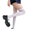 Calcetines lolita de verano de moda color liso hasta la rodilla de seda negra estilo jk universitario para mujer, finos, suaves, para todas las ocasiones