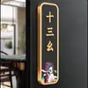 Nuevo Cartel para Puerta de Habitación de Hotel, Salón de Mahjong Estilo Chino, Casa de Té, Restaurante, Caja de Hotel, Pegatina de Número de Habitación de Hotel de Acrílico