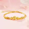 Pulseira de Estrela de Prata Banhada a Prata 925 Feminina Estilo Coreano Moda Camada Dupla Pulseira de Estrela de Cinco Pontas Simples Melhor Amigo Estilo Doce e Fresco