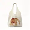 2026 Nueva Bolsa de Mano Bolsa de Playa Bolsa Tejida Bolsa de Paja Tejida Elefante Estilo Resort Tailandés Estilo Bohemio Bolsa