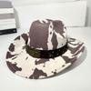 Amazon explosiones transfronterizas estilo europeo y americano cabeza de vaca sombrero vaquero occidental patrón vaca lechera sombrero parasol protector solar sombrero retro