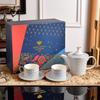 Taza de Café y Platillo de Porcelana Fina Royal Russian Star Tetera Juego de Té de la Tarde Lujo Accesible Exquisito Regalo para el Hogar
