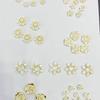 Abanico de acrílico transparente con forma de mariposa y lazo de rosa bronceado, con cuentas y agujero para colgar, material decorativo para carcasa de teléfono móvil.