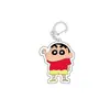 Llavero de Dibujos Animados 2D de Crayon Shin-Chan Colgante Acrílico para Mochila de Estudiante Lindo Pequeño Regalo Decoración Regalo
