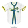 Chaqueta de béisbol americana sublimada, chaqueta deportiva, jersey de softball, camisa de béisbol de competición para hombres y mujeres, impresión personalizada